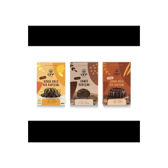 Cey Natural Kinoa Unlu Kek Karışımları Ve Ekmek Karışımı 3'lü Set Cey Natural Kinoa Unlu Kek Karışımları Ve Ekmek Karışımı 3'lü Set