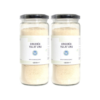 2'li Organik Tam Yulaf Unu Seti (2x200gr)